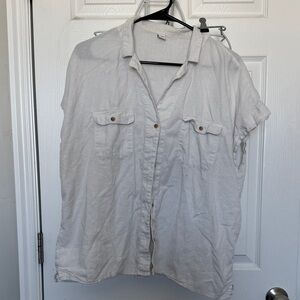 Old Navy Off-White Casual Shirt
